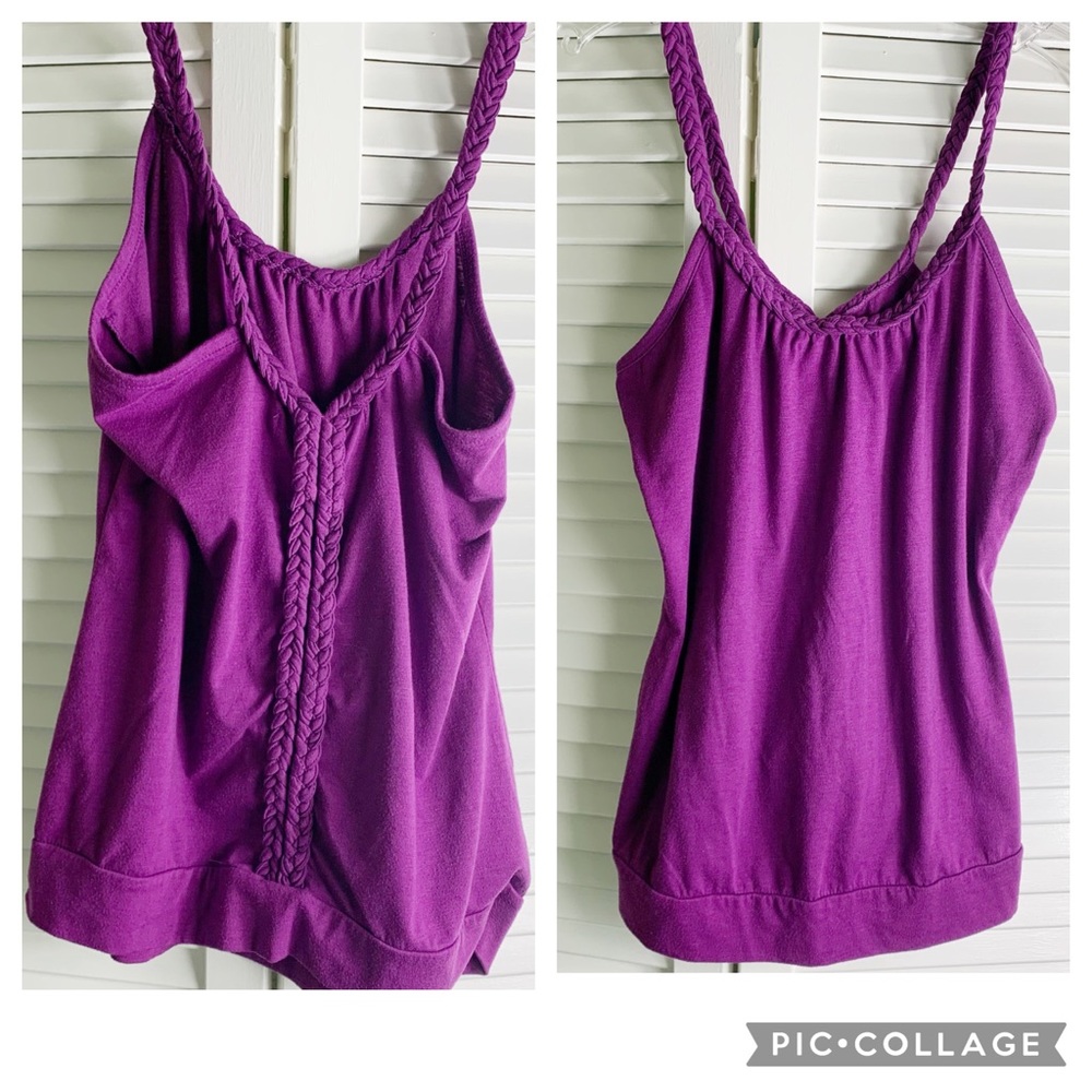 American Rag Purple Braided Tank